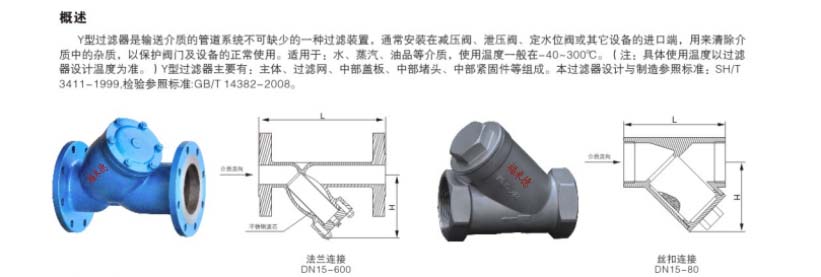 Y型过滤器